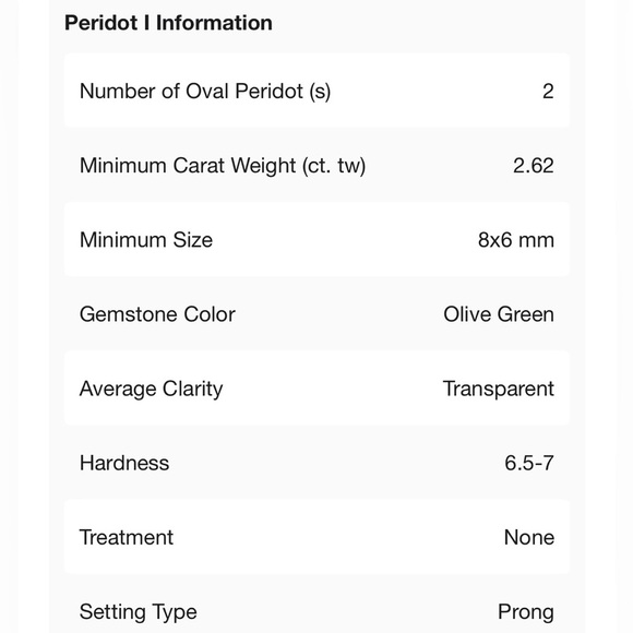 Sterling Silver and Peridot Green Gemstone Ring - Picture 9 of 14